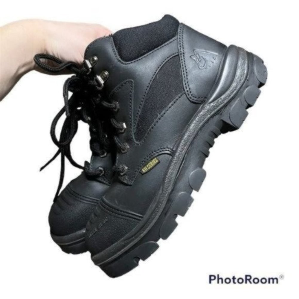 Steel Blue Black EH Series Work Boot Mens Size 7 Steel Toe